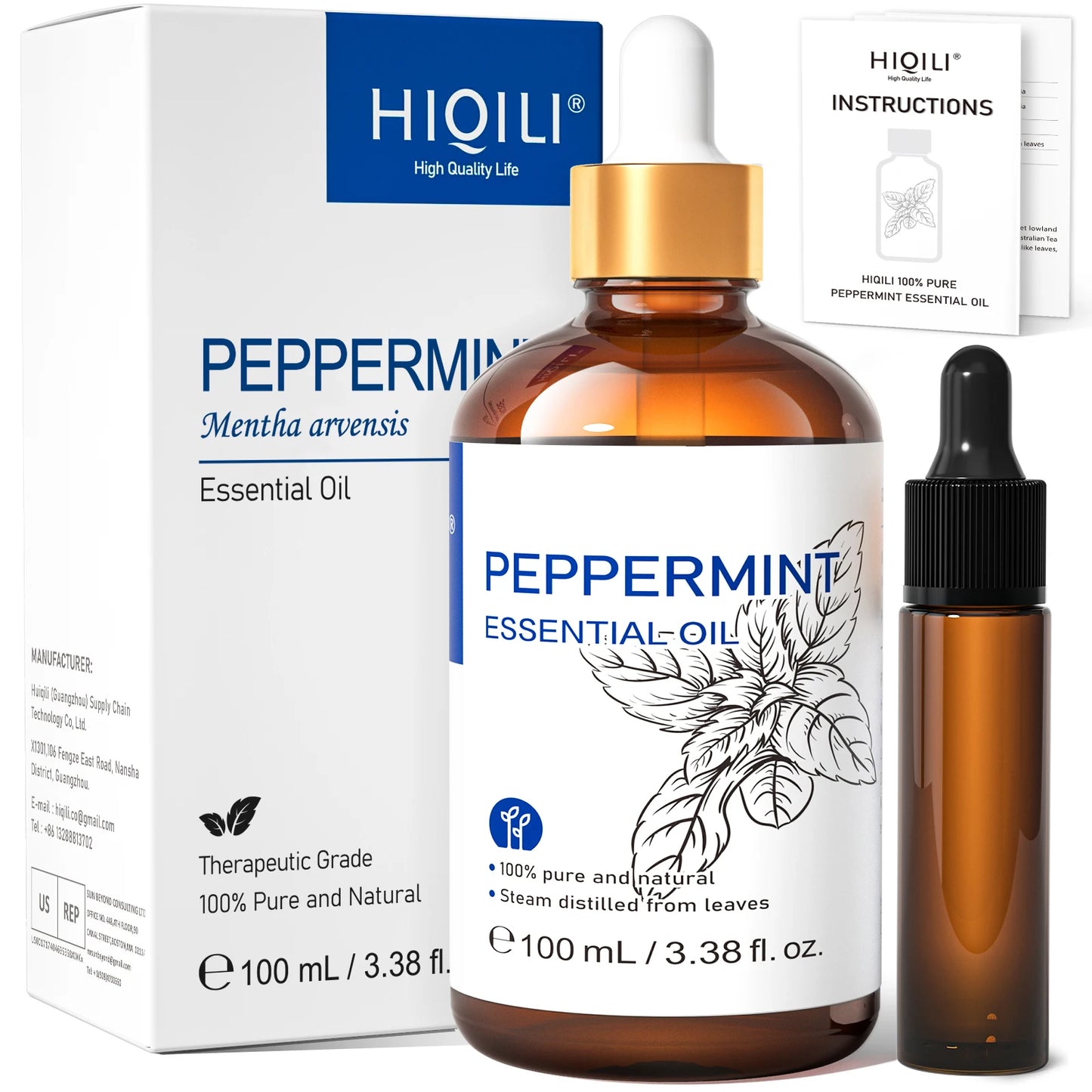 Hiqili Grapefruit Essential Oil 100ml Pure For Skin Care