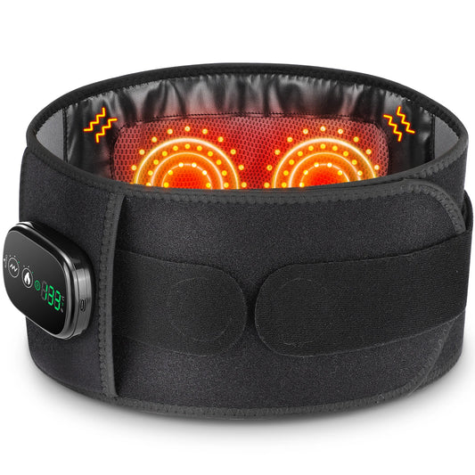 Heating Vibration Massager Belt Red Light Hot Compress Waist