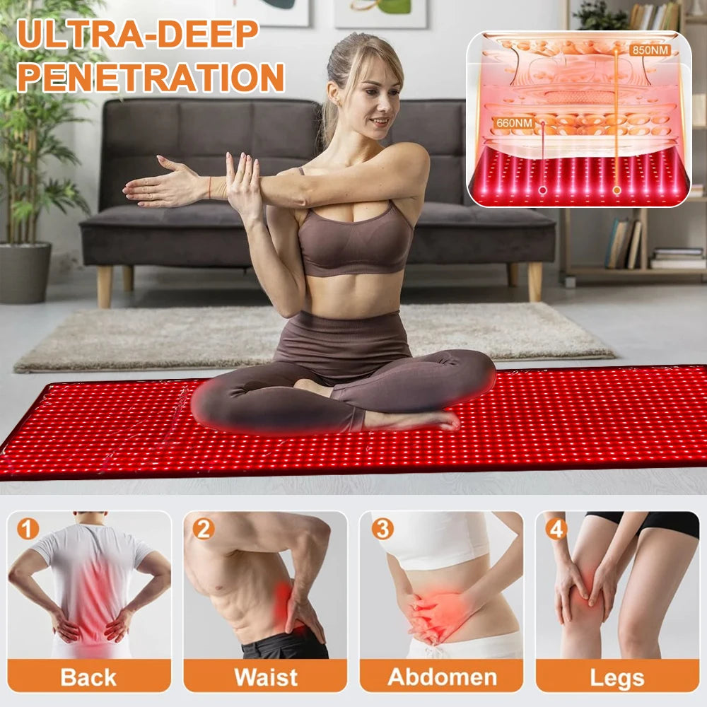 Advanced Full Body Light Therapy Mat For Enhanced Relaxation