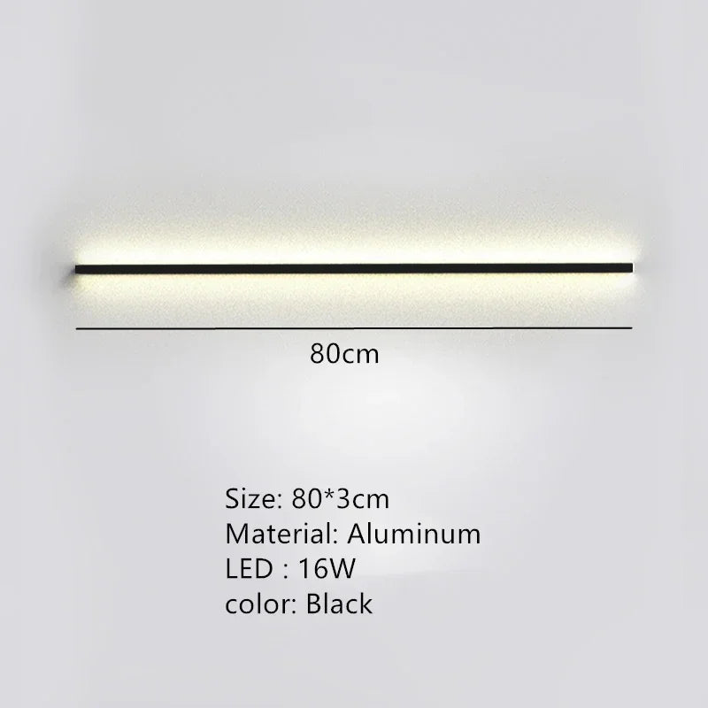 Long Wall Bedside Lamp With Dimming For Bedroom Ambiance