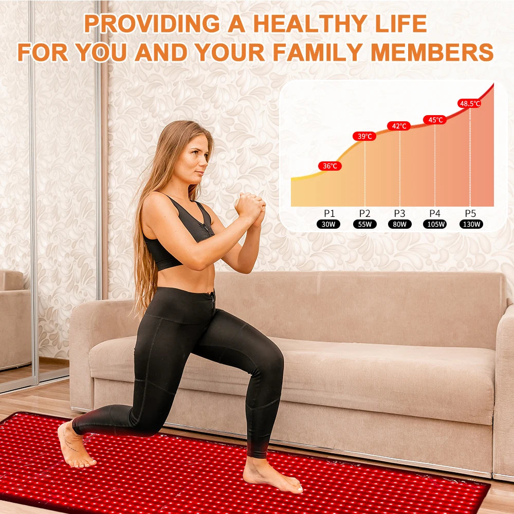 Advanced Full Body Light Therapy Mat For Enhanced Relaxation