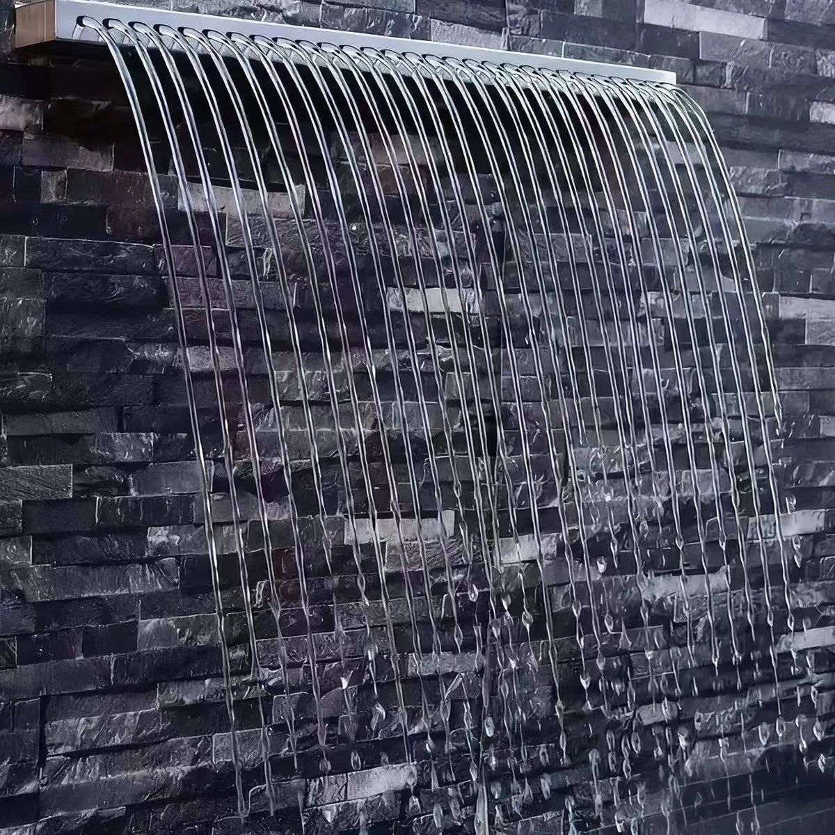 Stainless Steel Water Curtain Outdoor Garden Waterfall Outlet