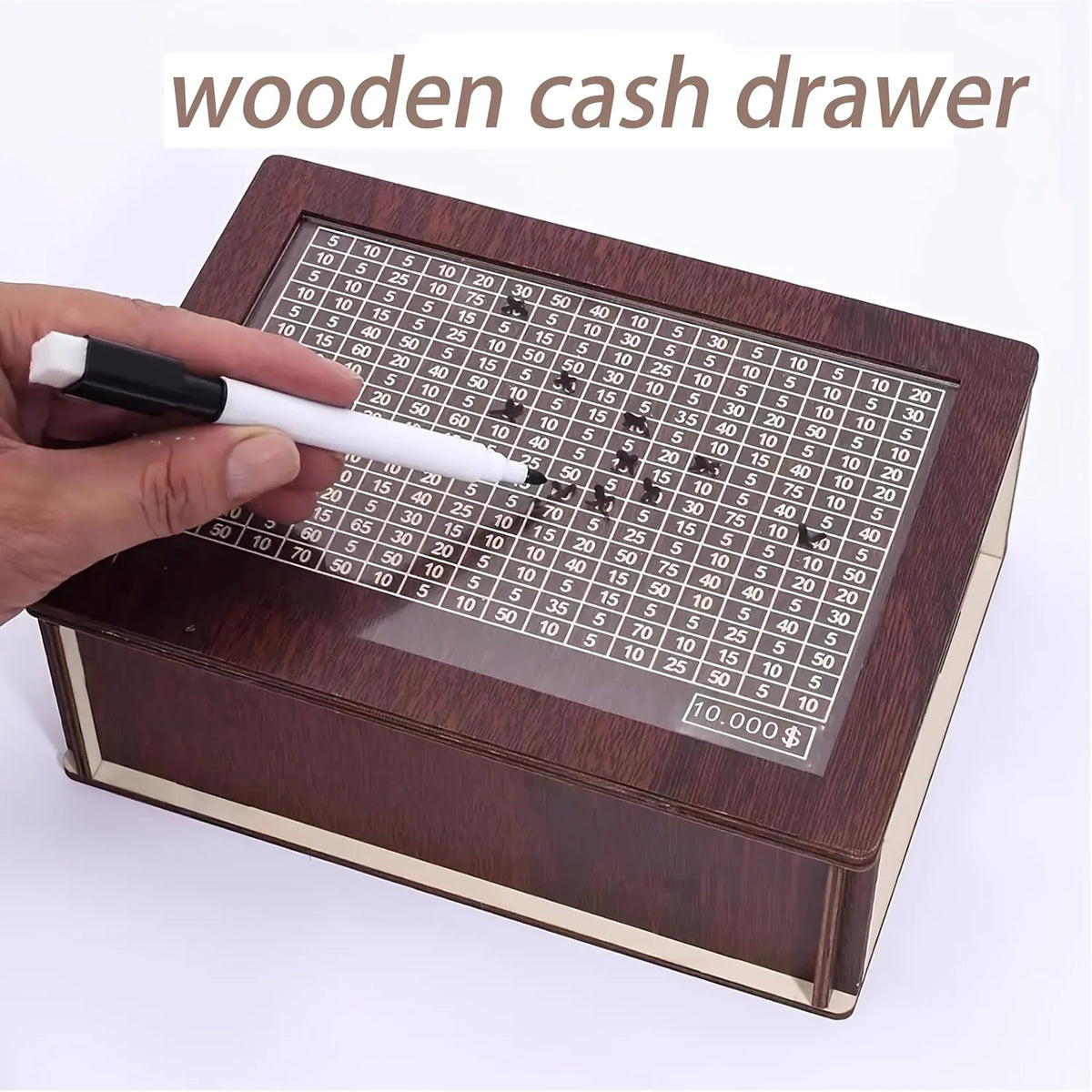 Halloween Wooden Money Bank With Savings Target And Number Tracker