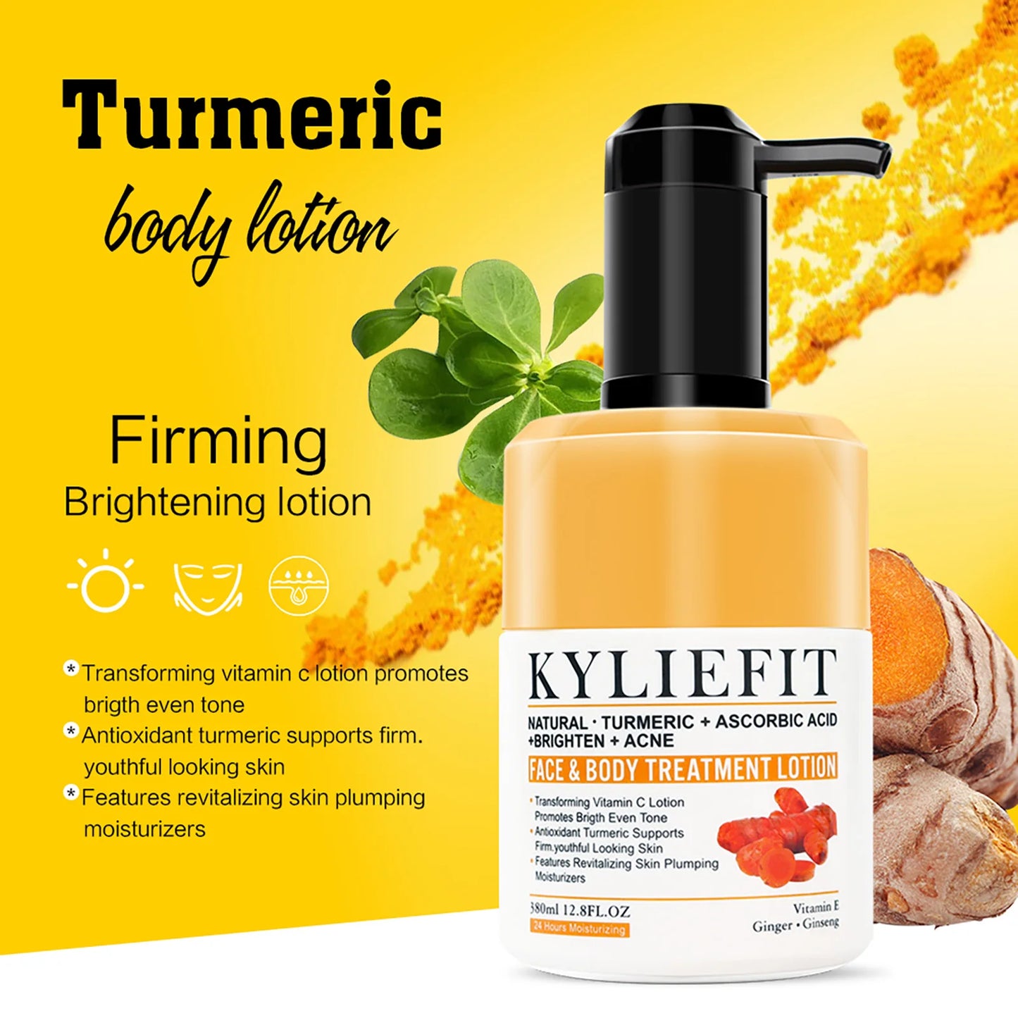 AILKE Organic Turmeric Skin Care Kit Brightens And Moisturizes
