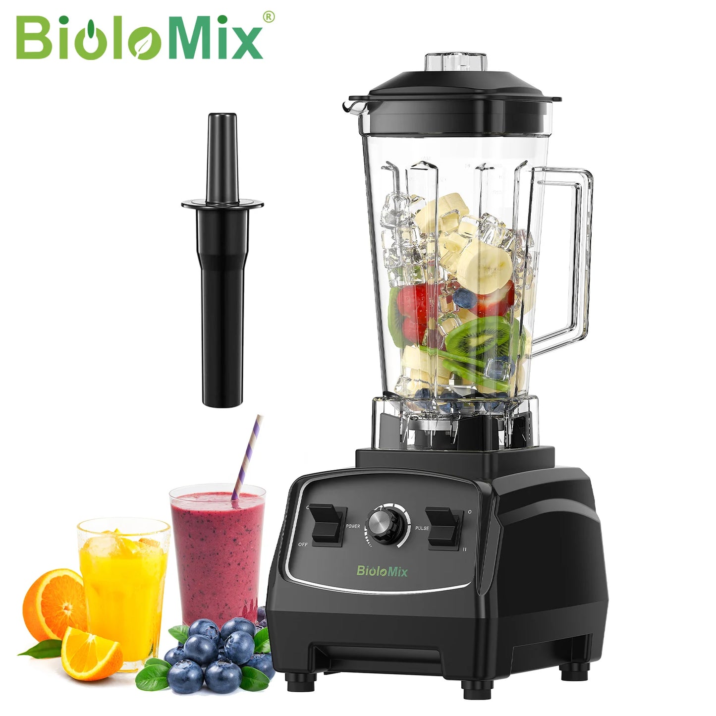 BPA Free 3HP 2200W Heavy Duty Commercial Blender Mixer Juicer