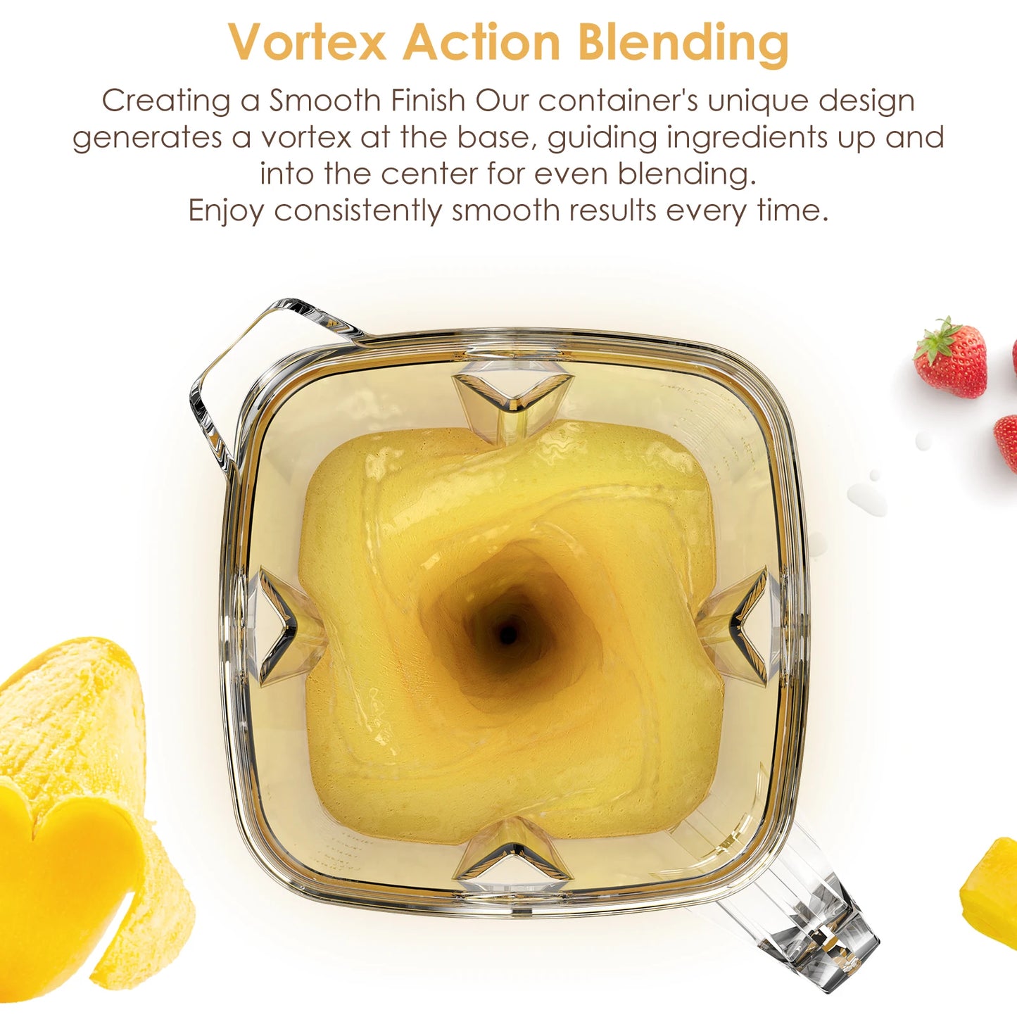 BPA Free 3HP 2200W Heavy Duty Commercial Blender Mixer Juicer