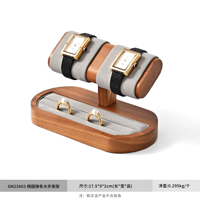 Oirlv Wooden Watch Display Stand Jewelry Organizer Rack