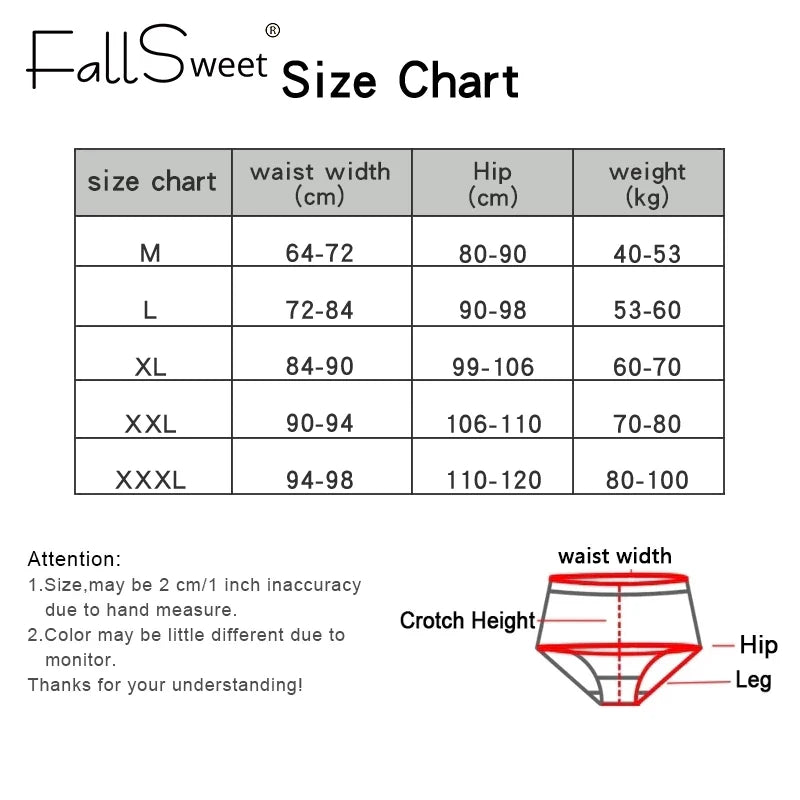 FallSweet Soft Cotton Seamless Women Everyday Briefs