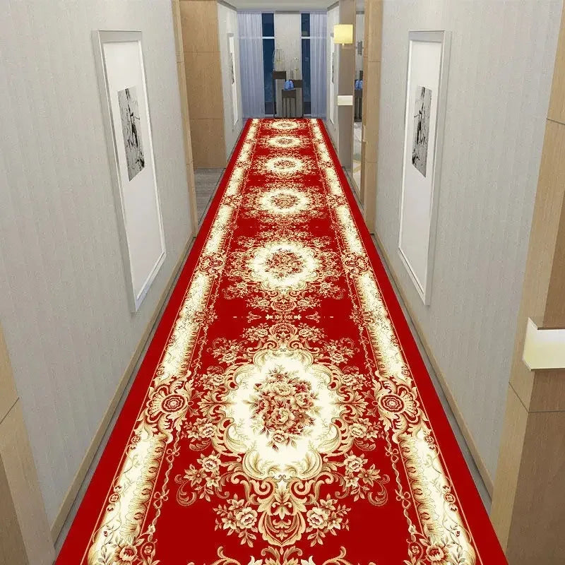 America European Long Corridor Rug Non Slip Hallway Carpet