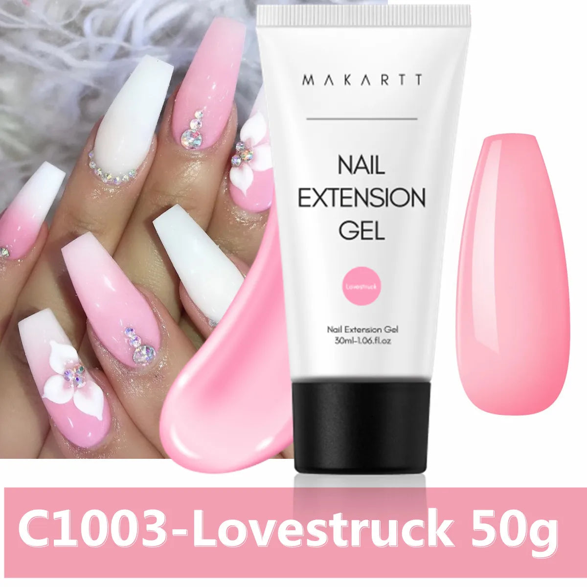 Makartt Poly Extension Nail Gel 50ml Acrygel Hard Gel Nails