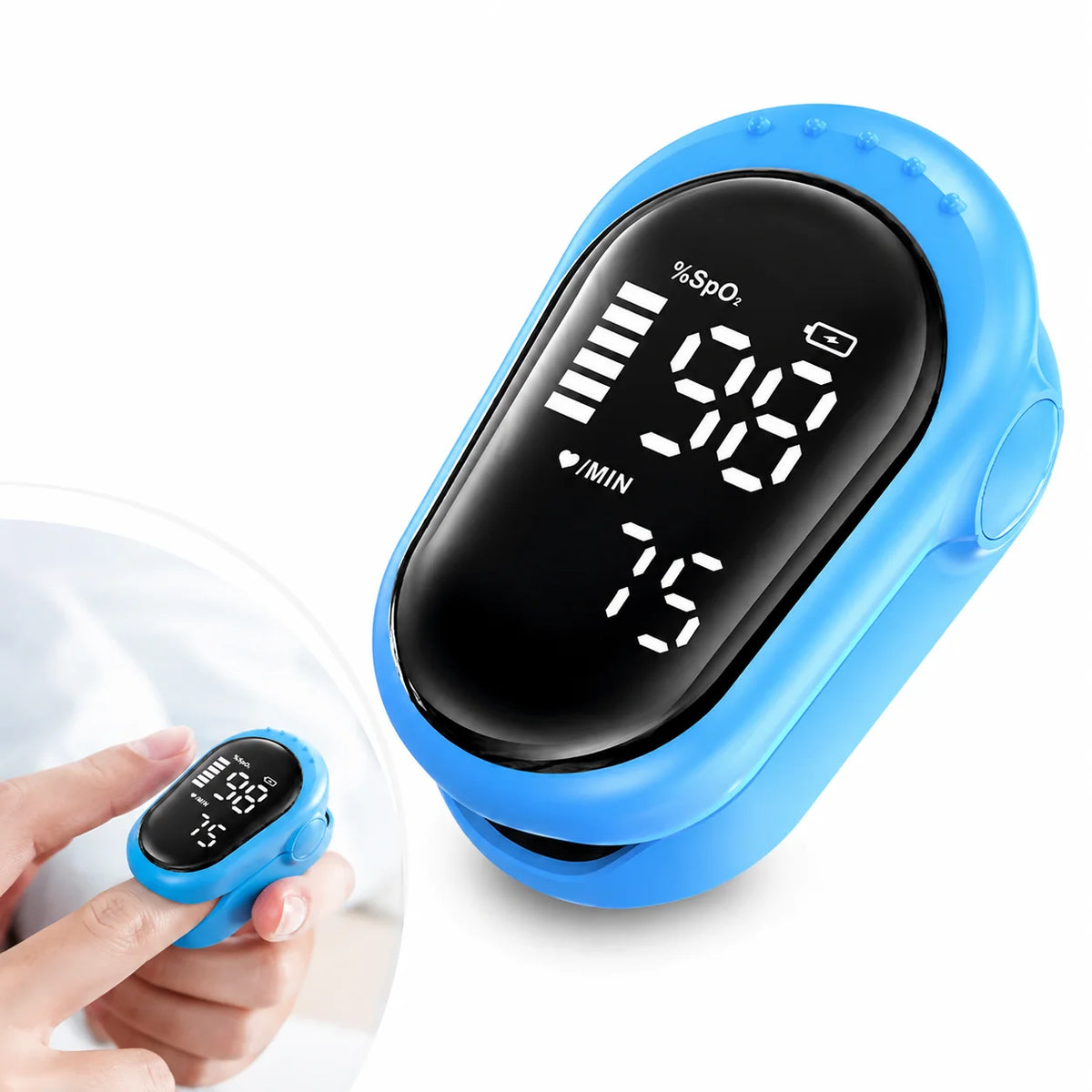 Jitesy Rechargeable Fingertip Pulse Oximeter And Heart Rate Tracker