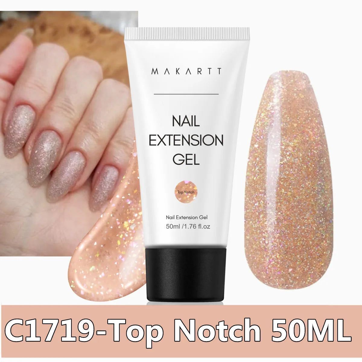 Makartt Poly Extension Nail Gel 50ml Acrygel Hard Gel Nails