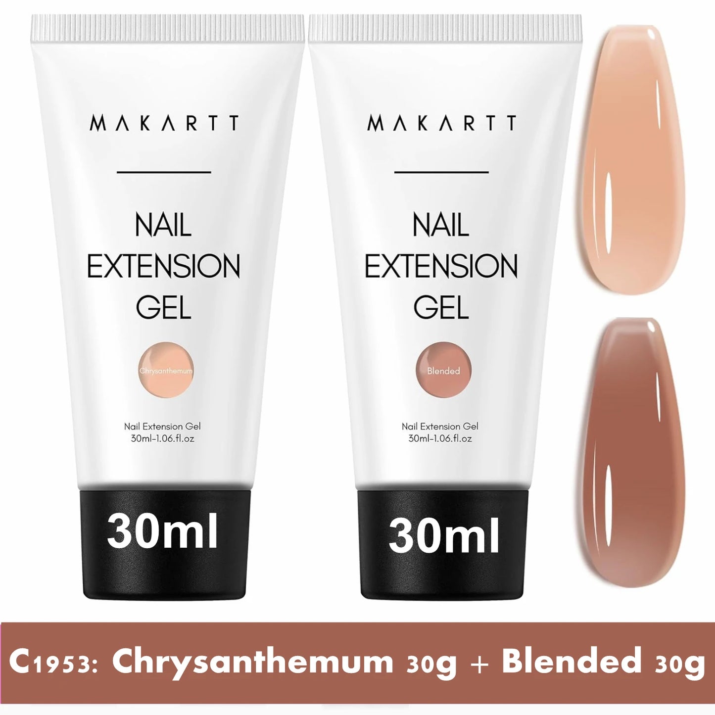 Makartt Poly Nail Extension Gel Clear Pink Builder For Beginners