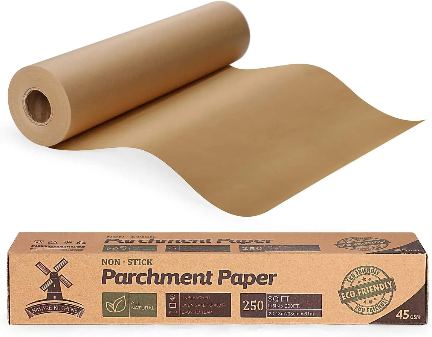 Unbleached Parchment Baking Paper Roll For Baking Grilling Air Fryer