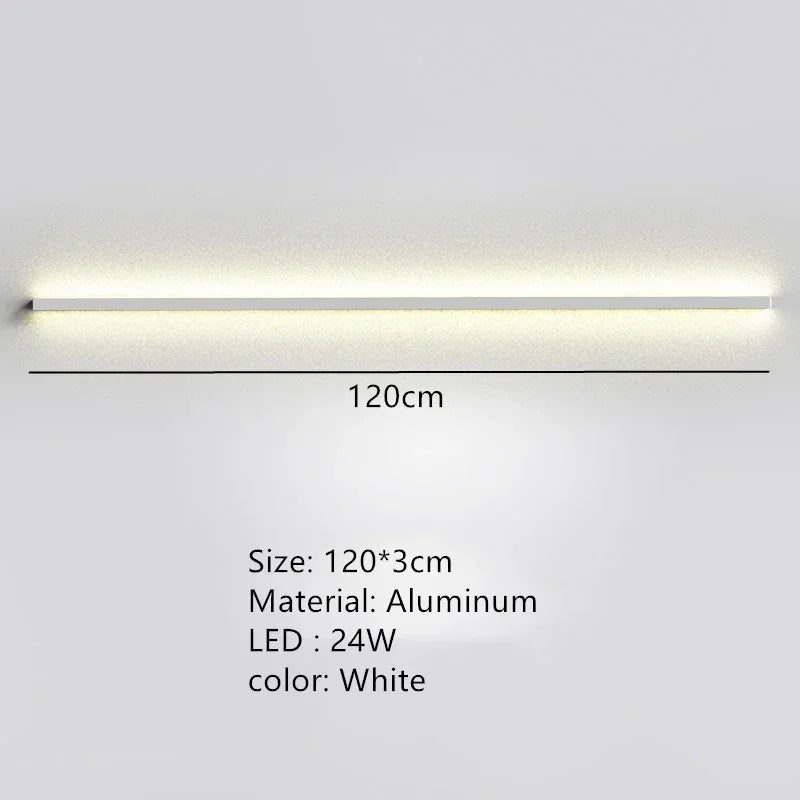 Long Wall Bedside Lamp With Dimming For Bedroom Ambiance