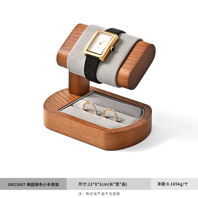 Oirlv Wooden Watch Display Stand Jewelry Organizer Rack