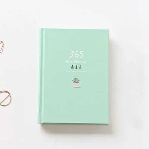 365 Planner Notebook With Colorful Inner Pages Yearly Plan