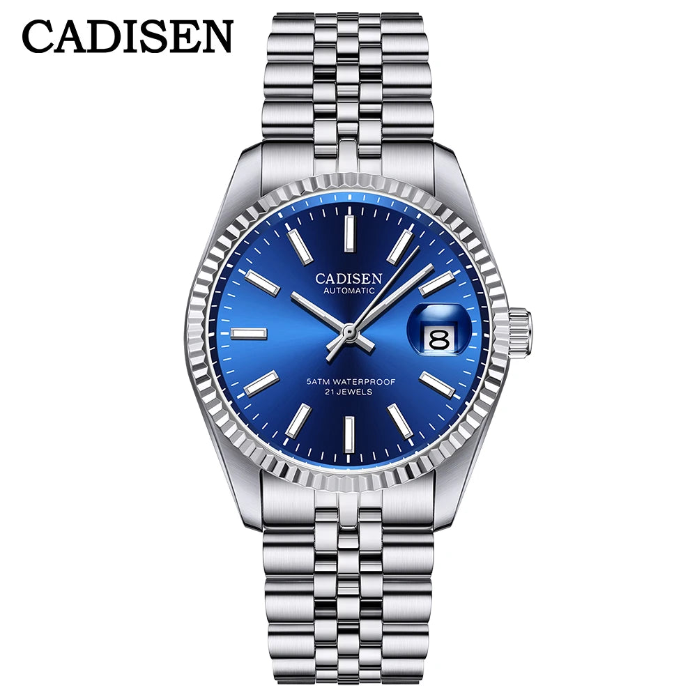 Cadisen Automatic Mechanical Watch For Men Miyota 8215 Stainless Steel