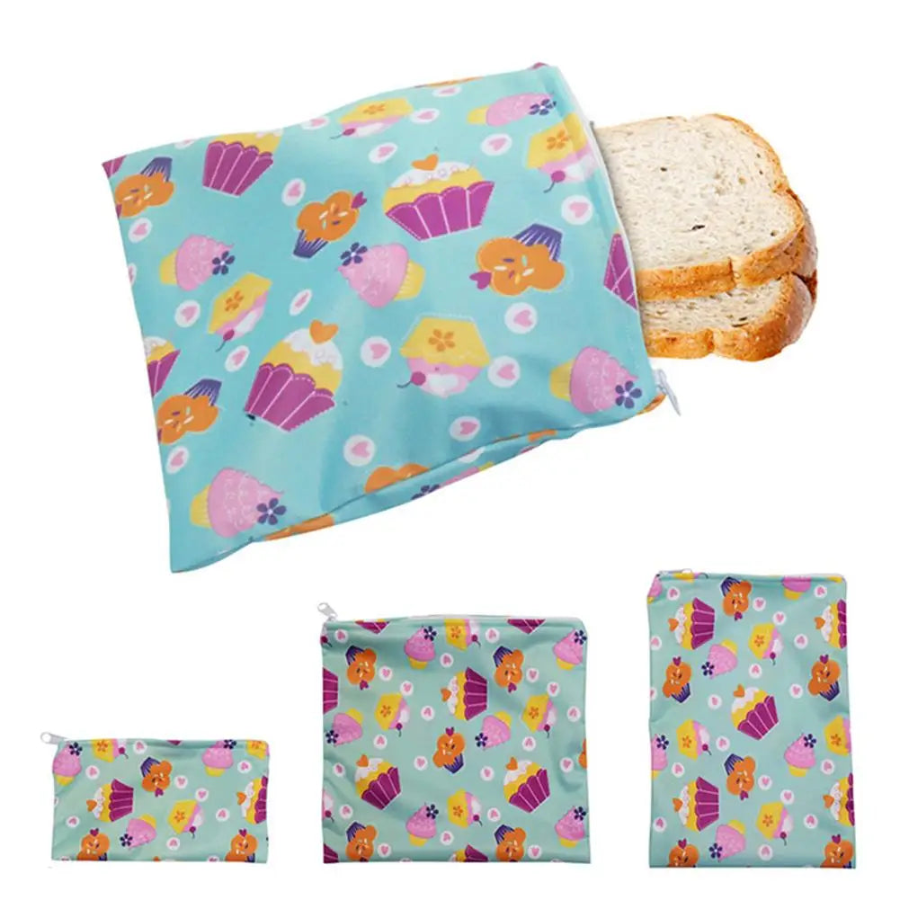 Leakproof Reusable Food Storage Bags Set for Freezer and Lunch