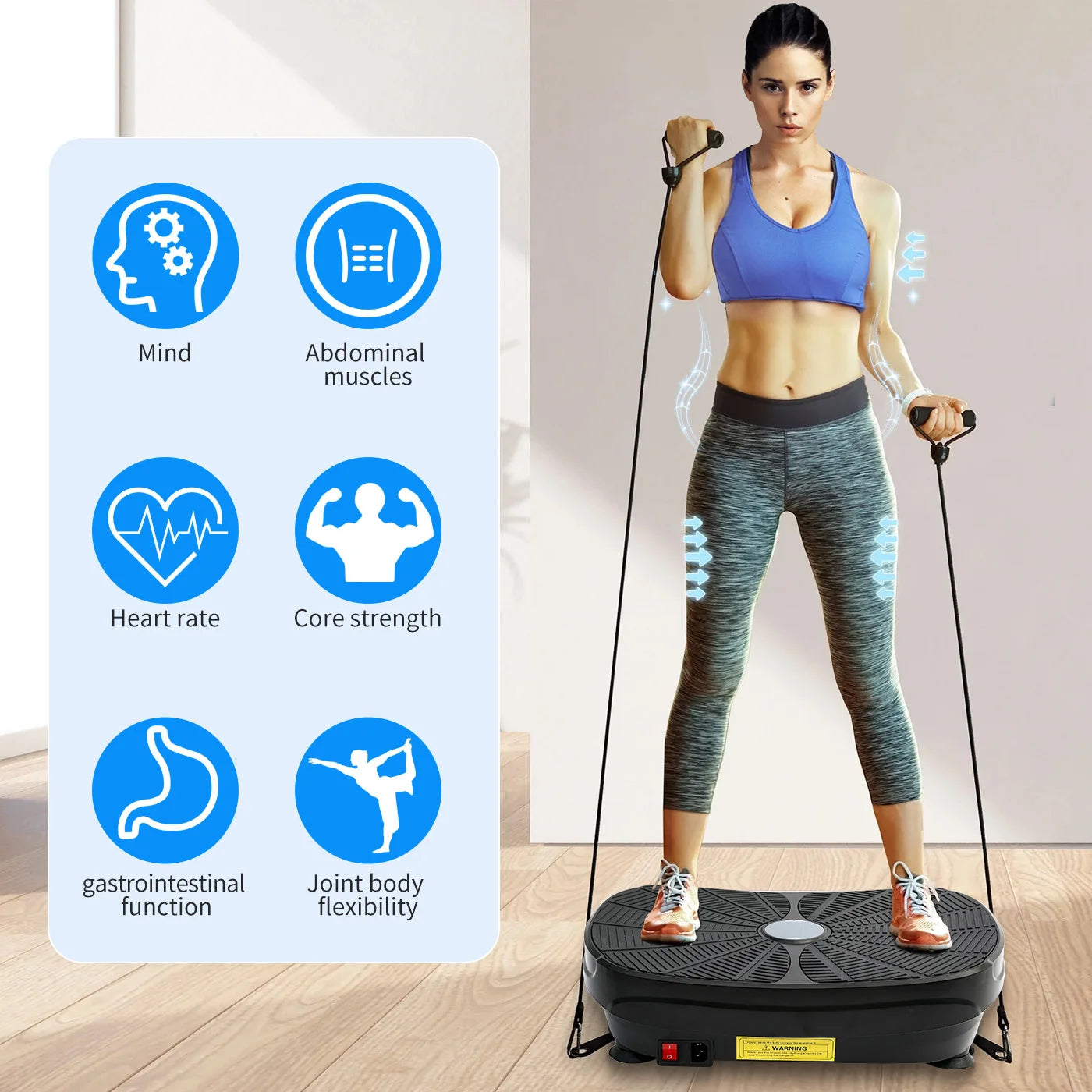 Whole Body Vibration Plate Exercise Machine For Home Workout