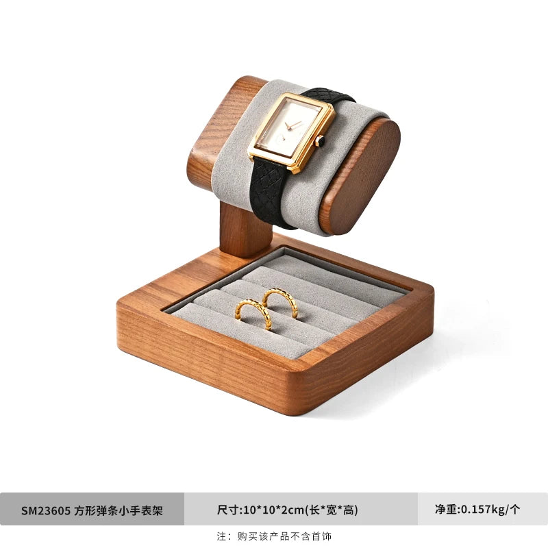 Oirlv Wooden Watch Display Stand Jewelry Organizer Rack