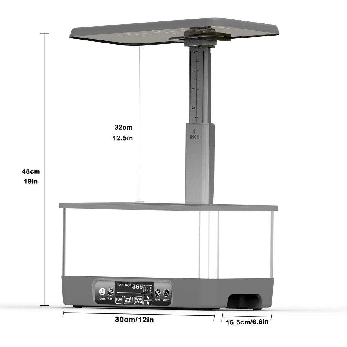 BHTNYOO WiFi Hydroponic Herb Garden Kit With LED Light