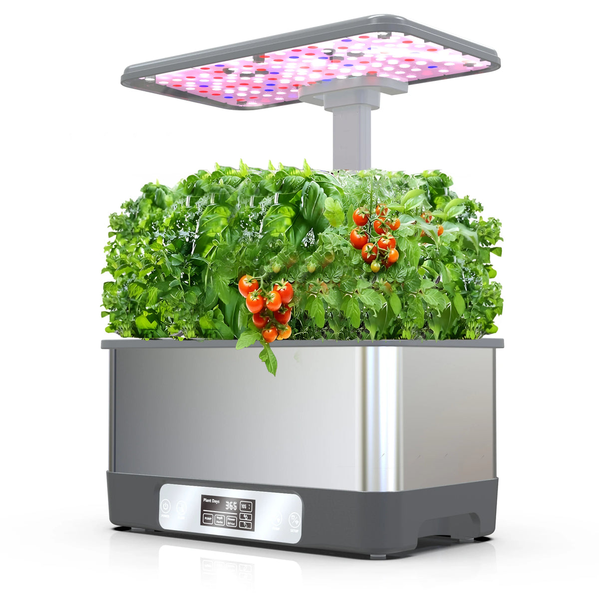 BHTNYOO WiFi Hydroponic Herb Garden Kit With LED Light