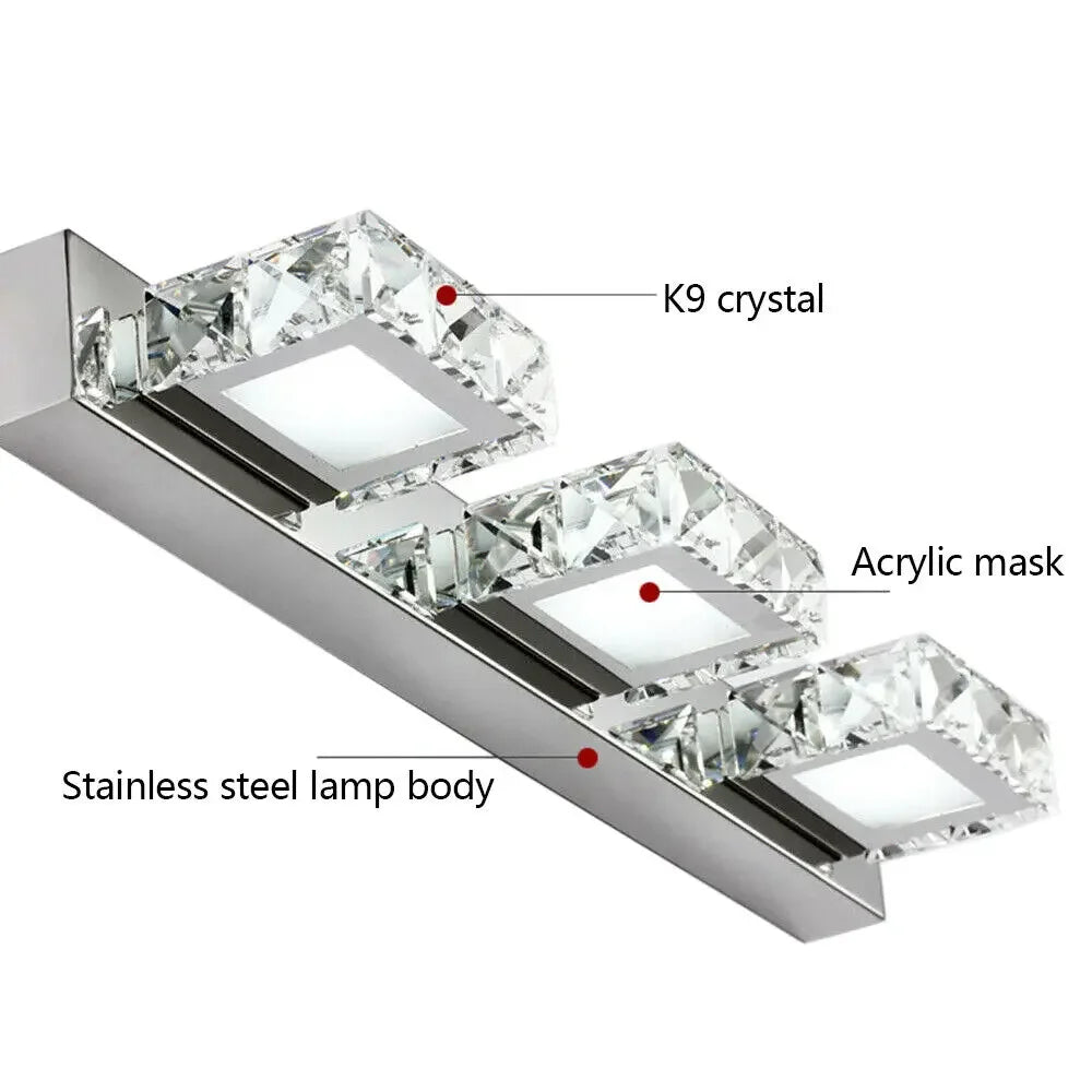 3 LED Bathroom Vanity Light for Mirror Wall Mounted Fixture