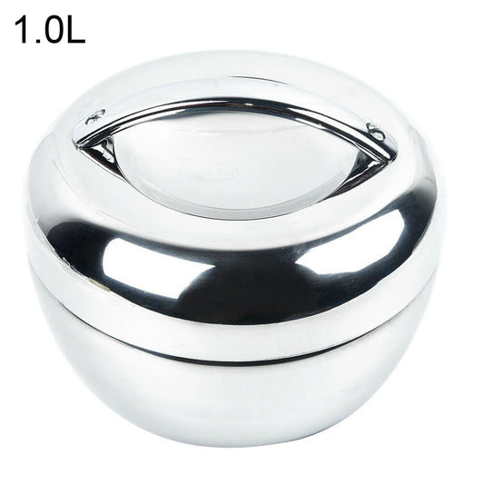 Portable Stainless Steel Insulated Lunch Box Bento 800ml