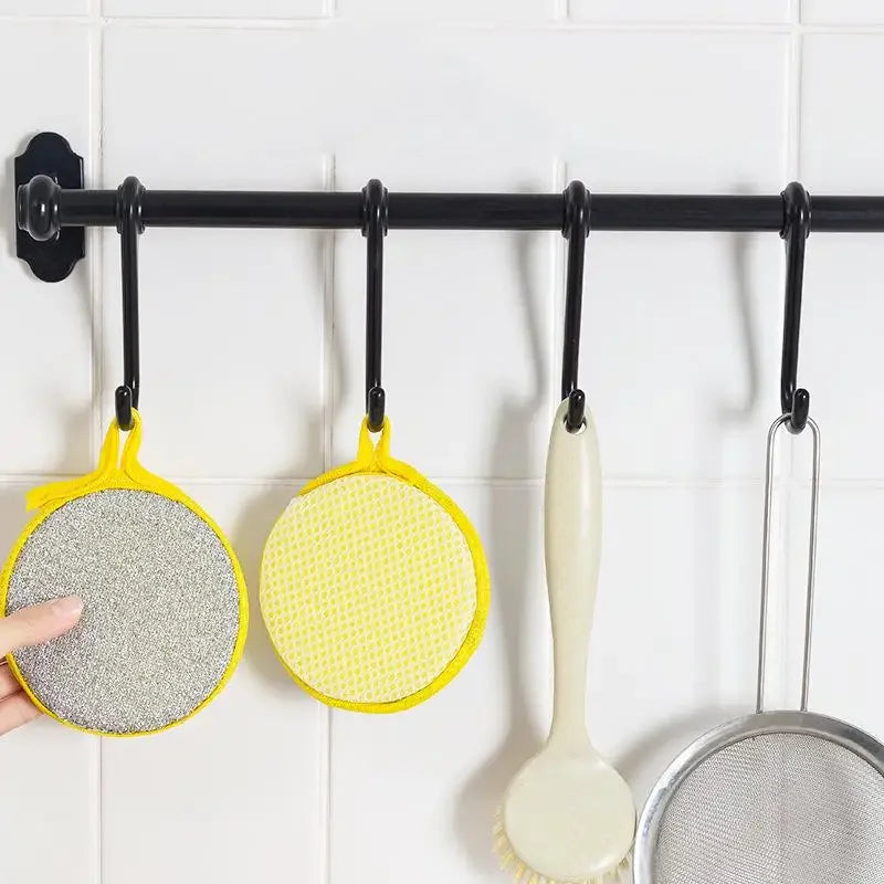 BZEQ Double Sided Dishwashing Sponges Set With Nylon Scrubbers