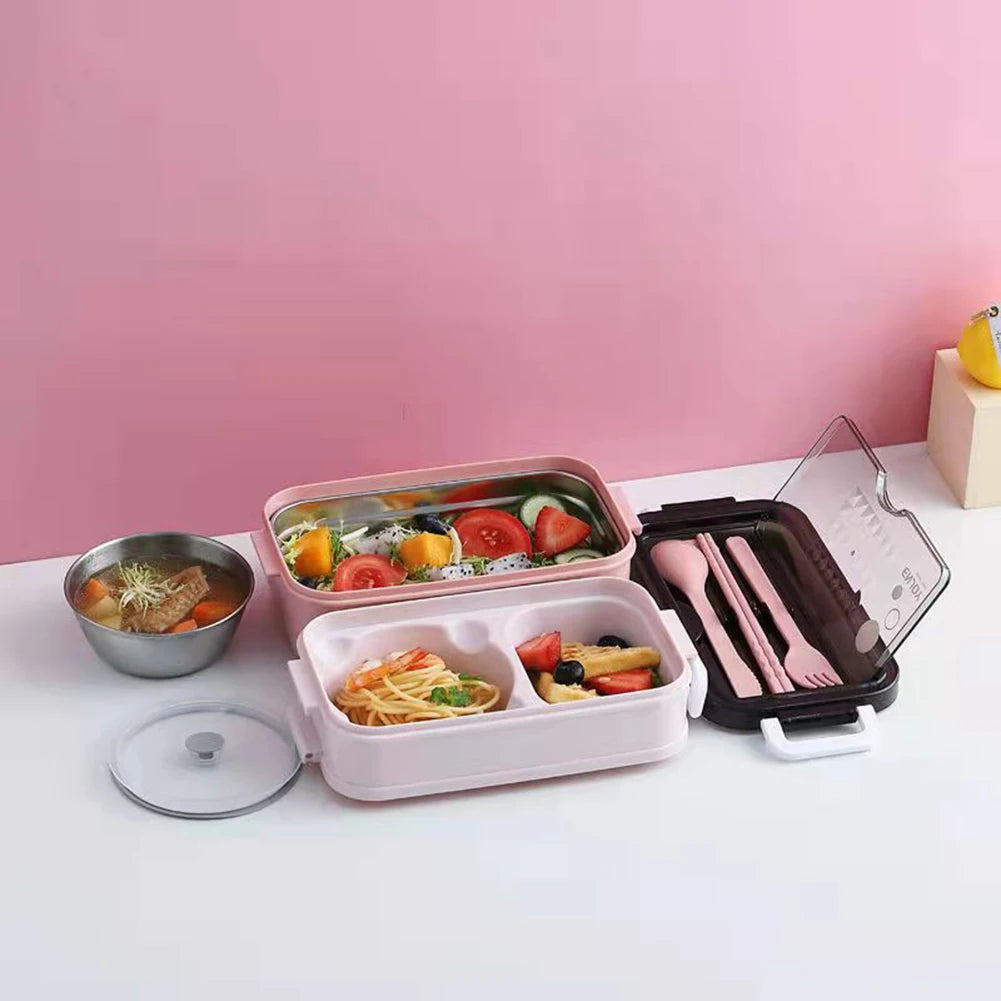 304 Stainless Steel Lunch Box Thermal Insulation Food Safe