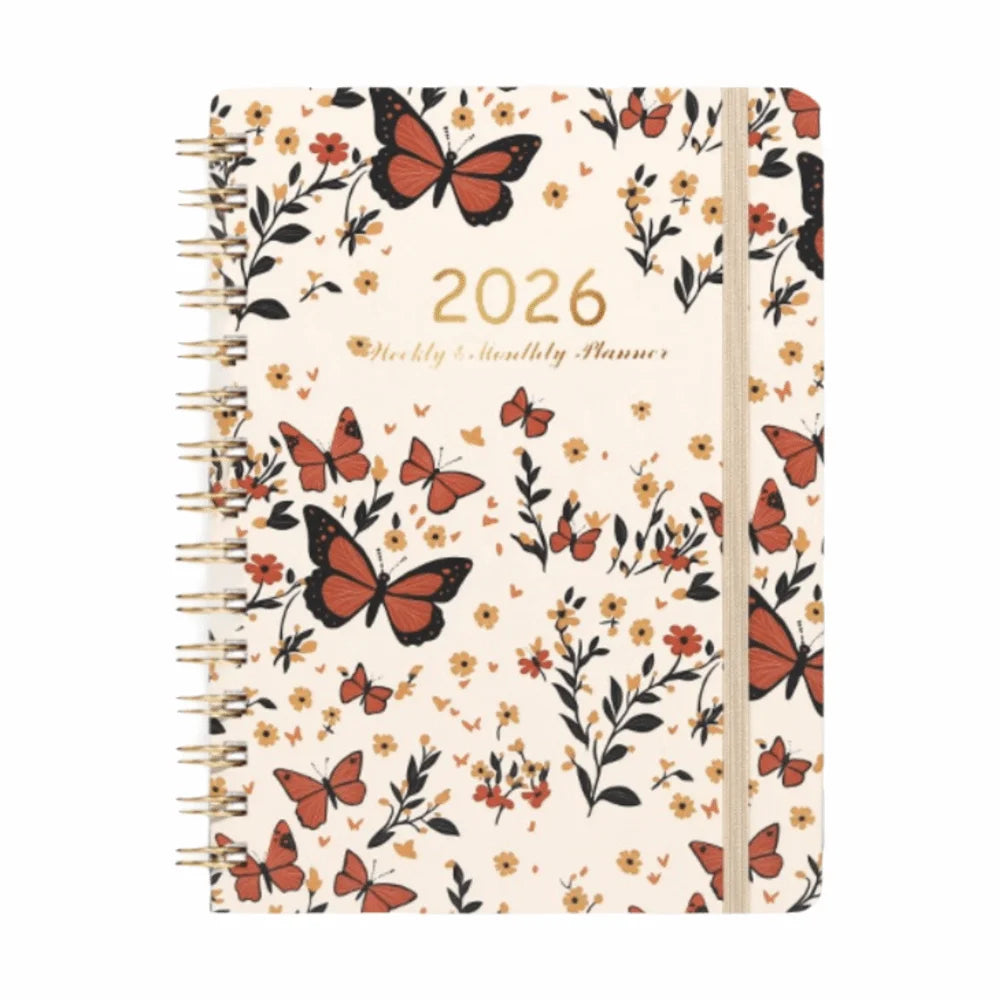 Weekly And Monthly Academic Planner With Tabs And Coil Binding