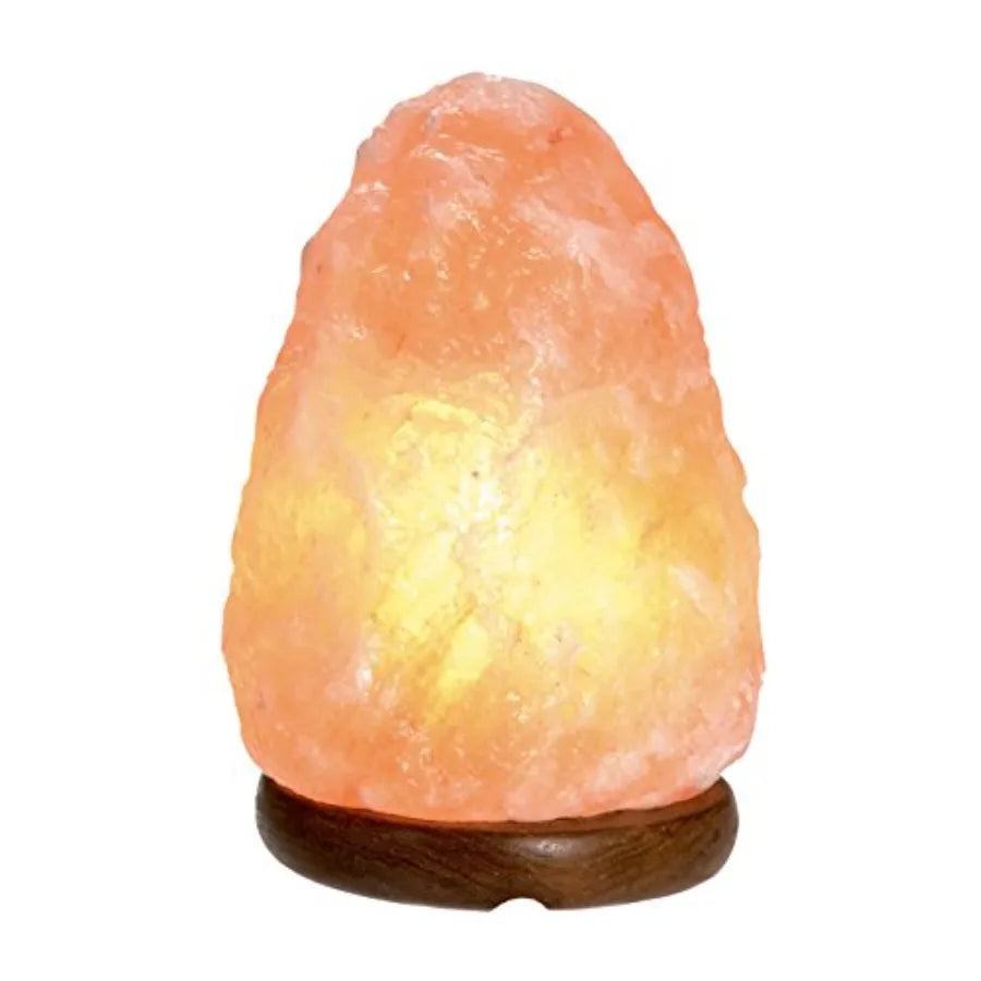 Himalayan Salt Lamp With Wooden Base And On Off Cord