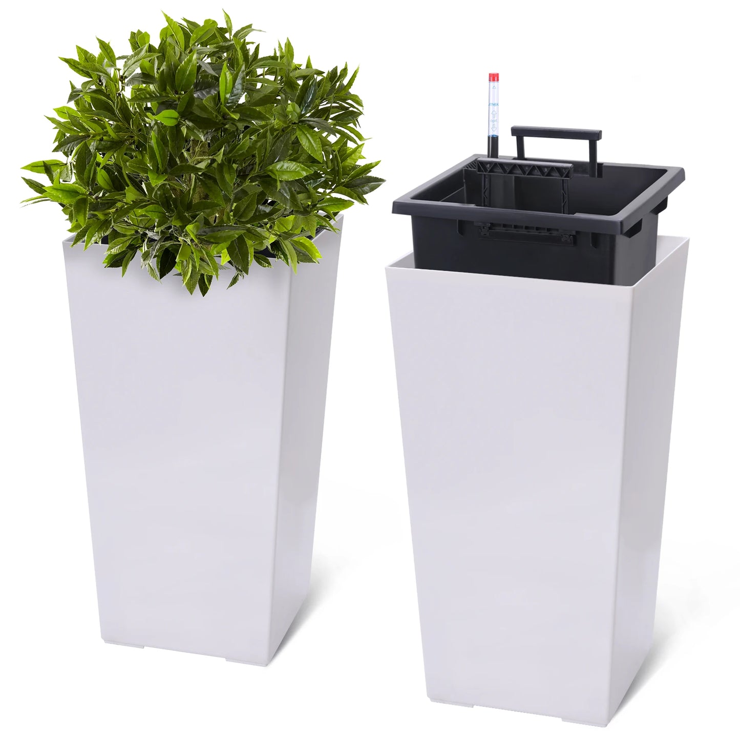 HiMISS Self Watering Planters Set Of 2