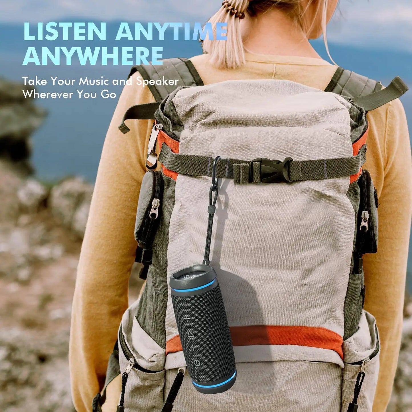 W-King BT226 Portable Bluetooth Speaker 36W Bass 24H Playtime IPX6