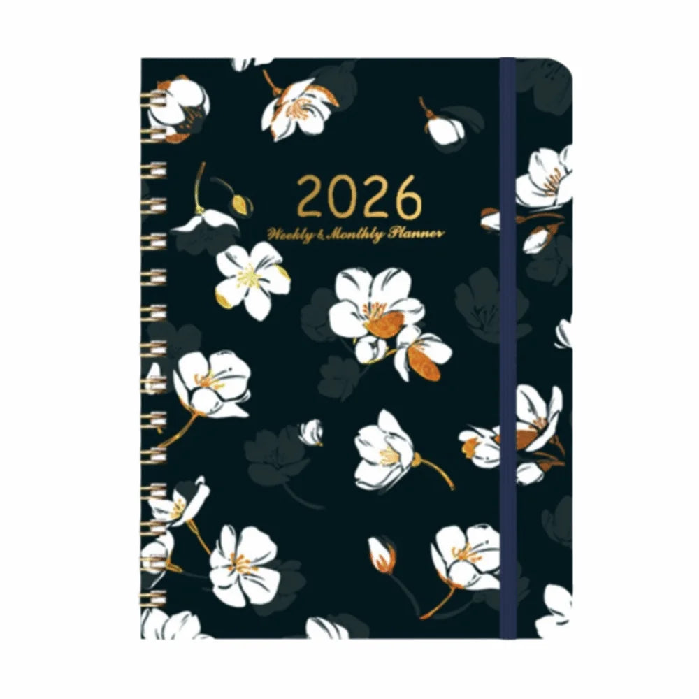 Weekly And Monthly Academic Planner With Tabs And Coil Binding