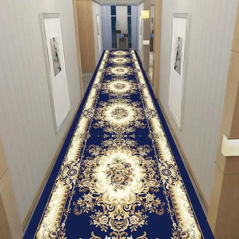 America European Long Corridor Rug Non Slip Hallway Carpet