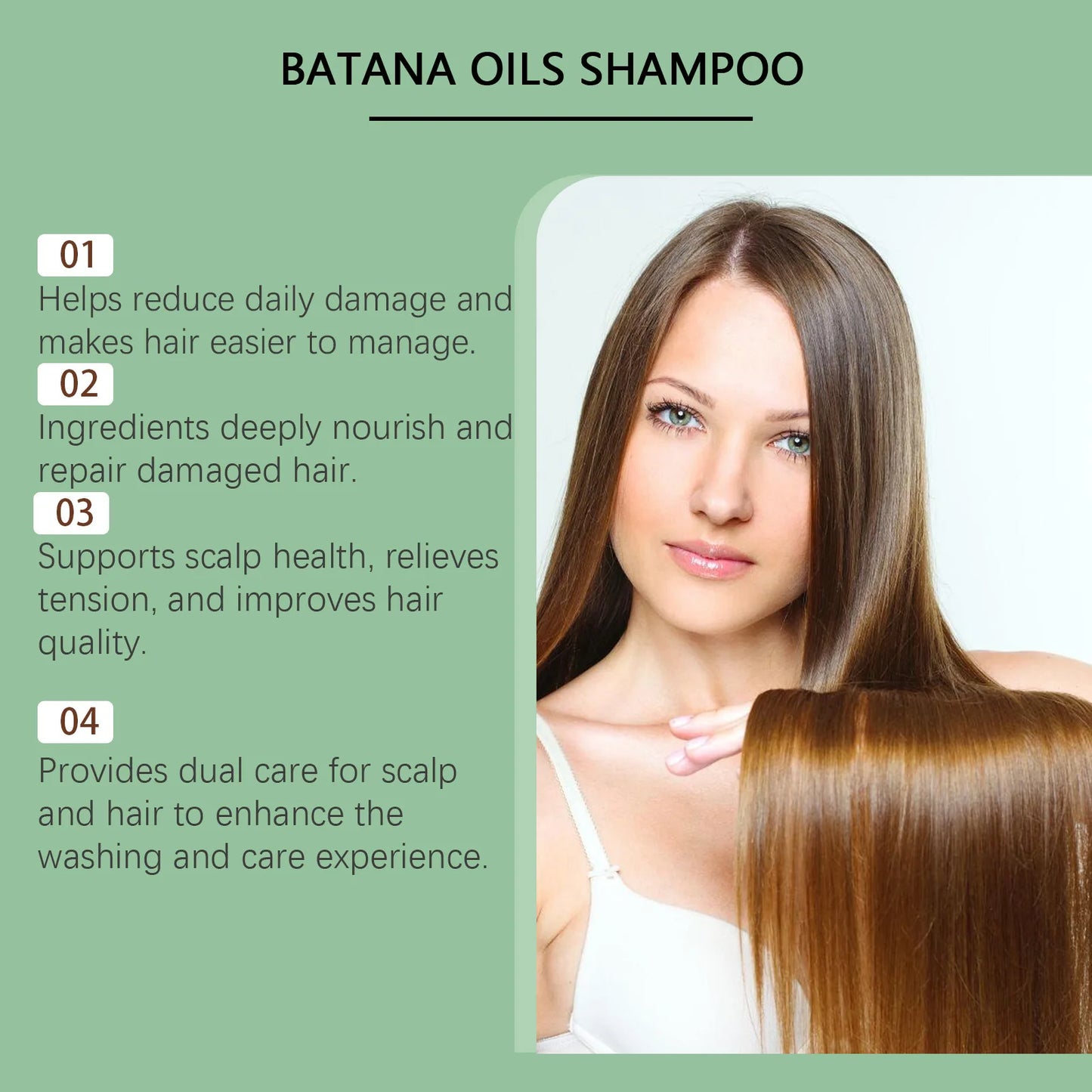 HOEGOA Organic Batana Oil Shampoo For Scalp Nourishing Hair Care