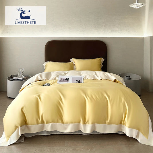 Liv_EstheteCN Top Grade 100 Percent Silk Duvet Cover Set
