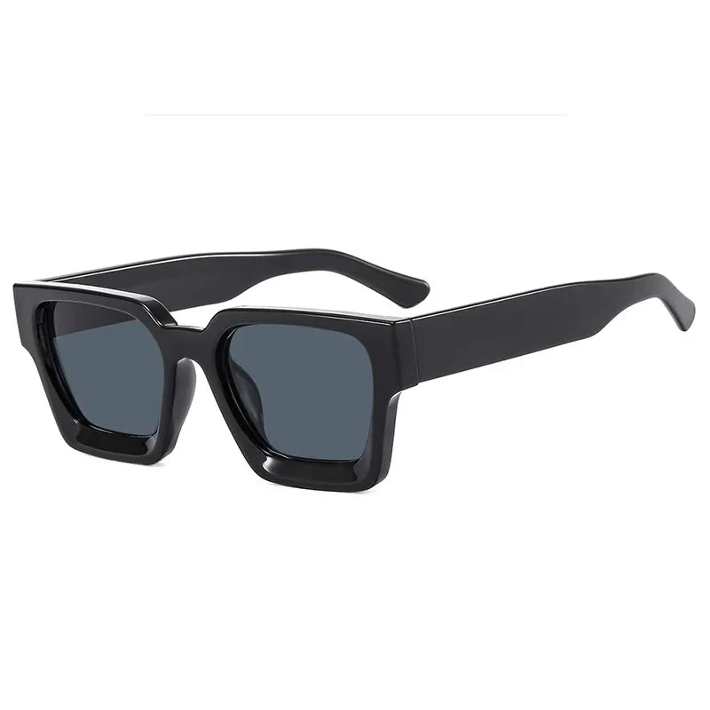 SHUKUI Square Vintage Sunglasses UV400 Women Fashion Eyewear