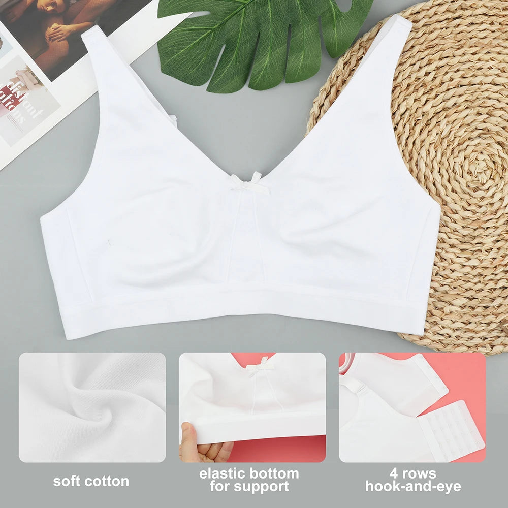 Sheroine Women Wirefree Cotton Bra For Full Coverage Comfort