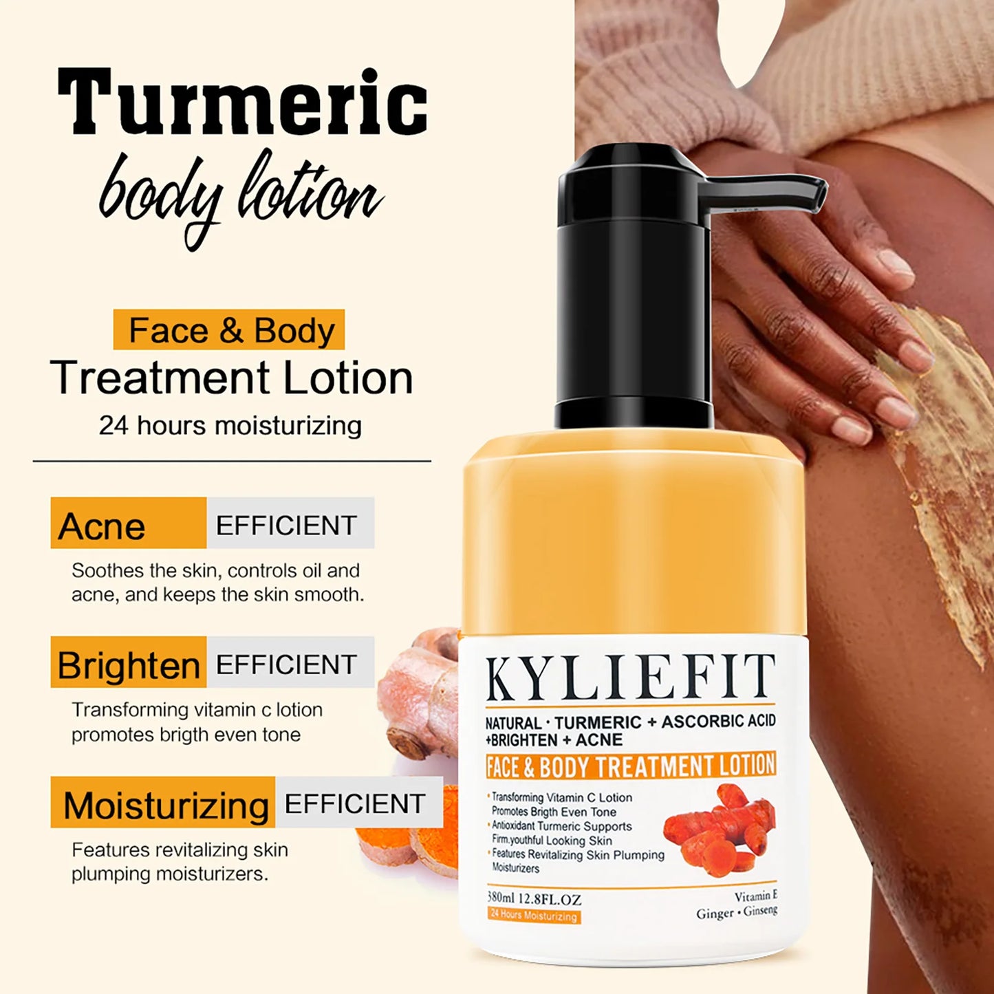 AILKE Organic Turmeric Skin Care Set for Acne Whitening