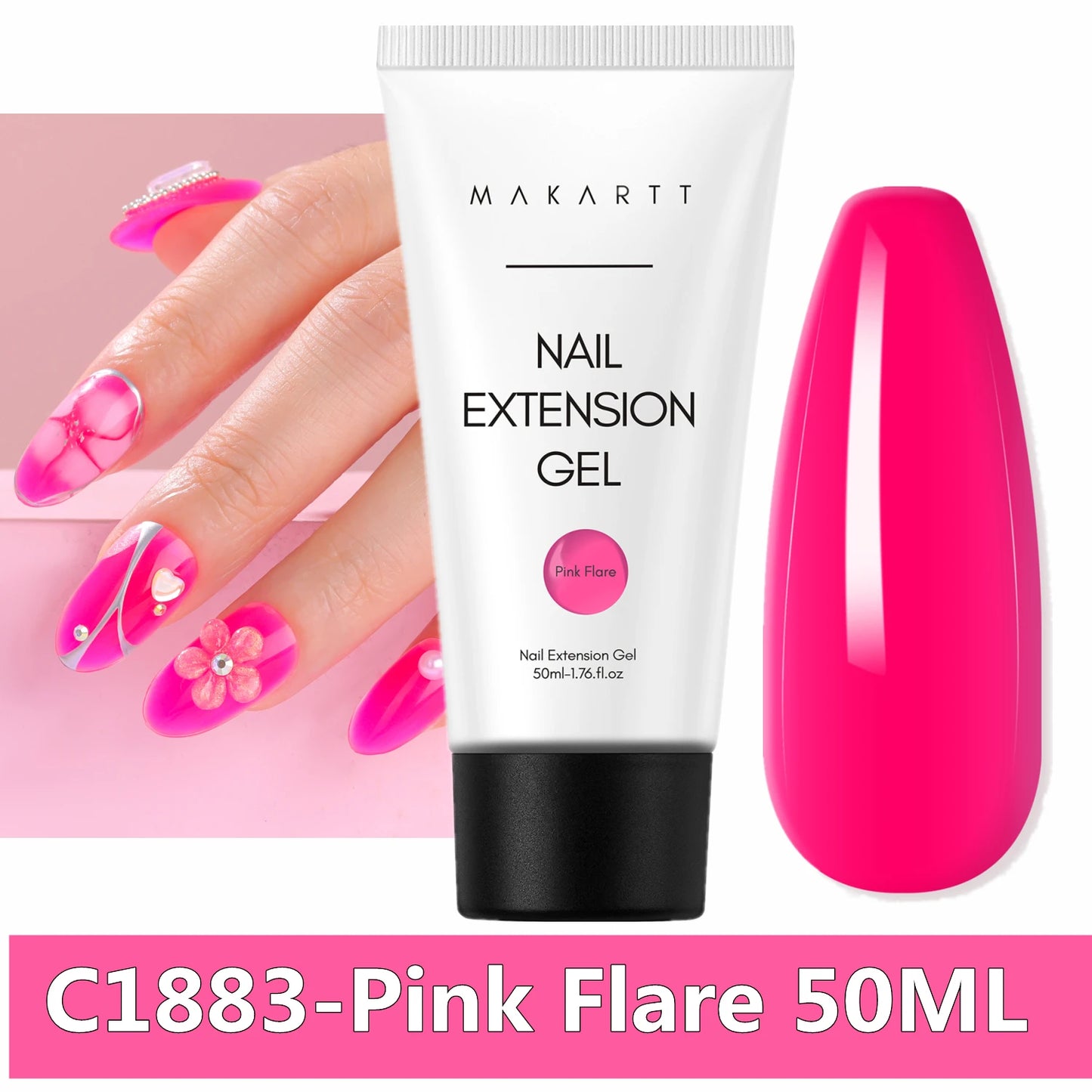 Makartt Poly Extension Nail Gel 50ml Acrygel Hard Gel Nails