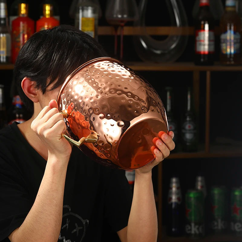 Extra Large 5L Hammered Moscow Mule Mug Ice Bucket