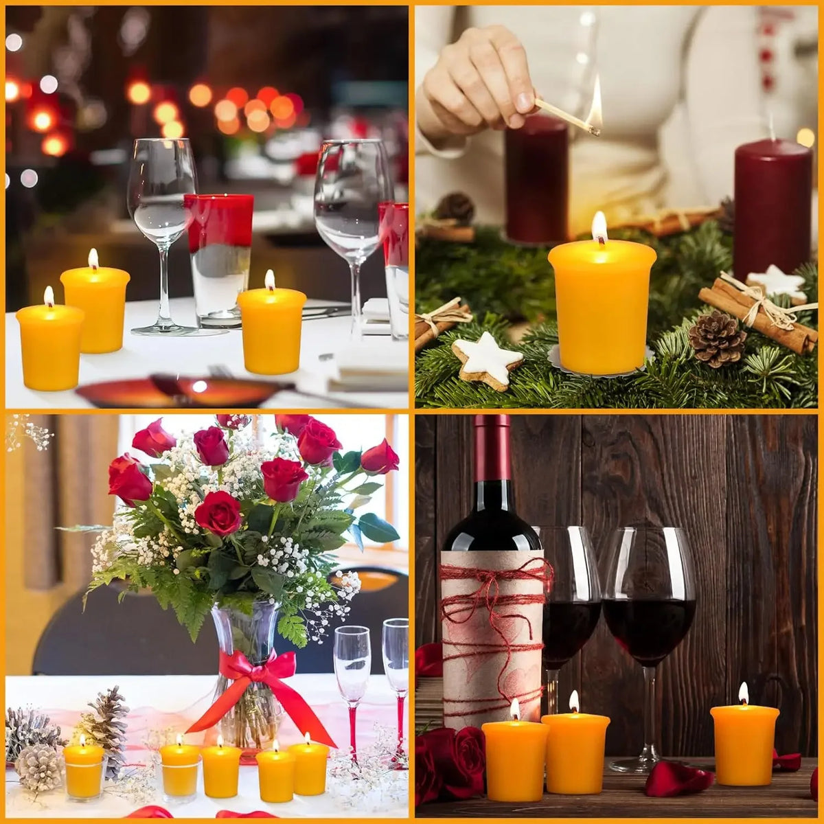 Handmade Beeswax Tealight Candles for Home Decor, Spa and Weddings
