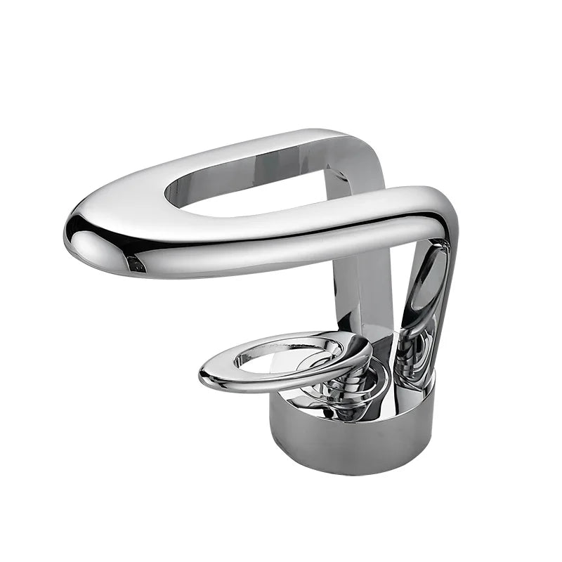 Bakala Waterfall Basin Faucet Deck Mounted Hot And Cold Brass