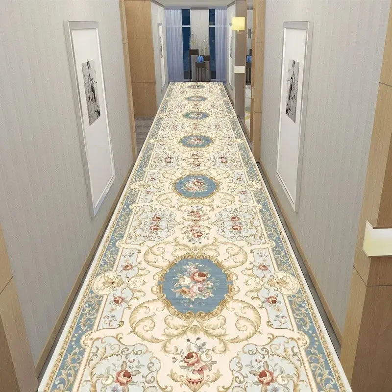 America European Long Corridor Rug Non Slip Hallway Carpet