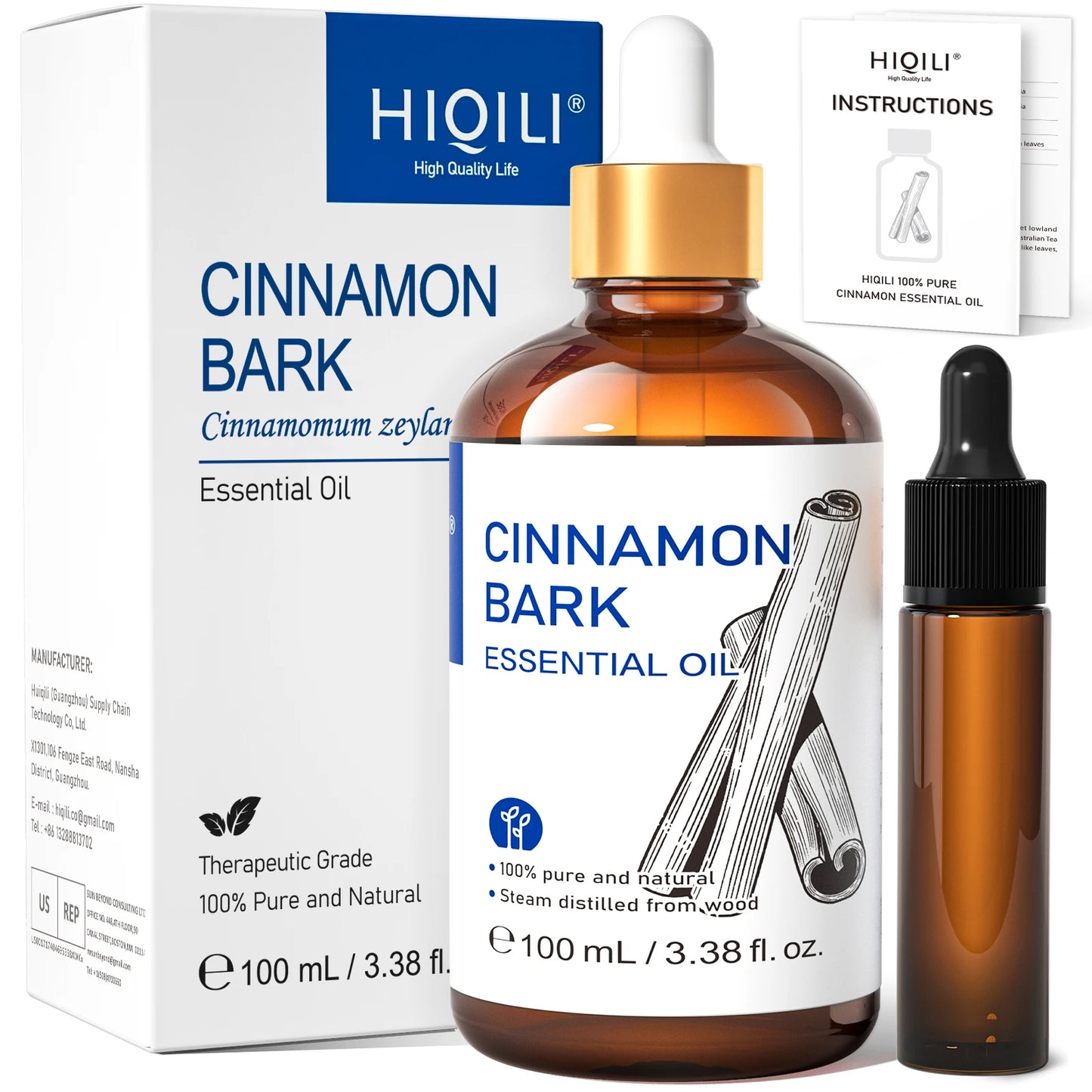 Hiqili Grapefruit Essential Oil 100ml Pure For Skin Care