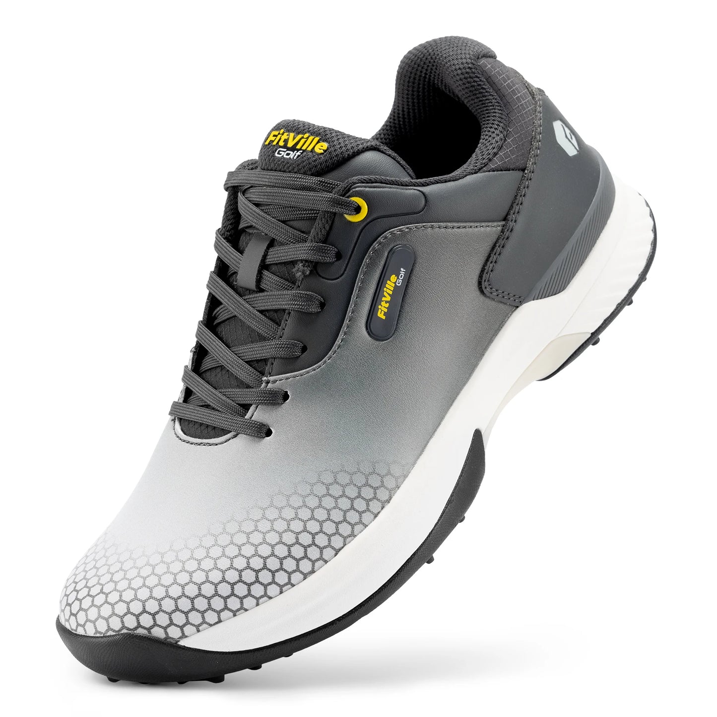 FitVille Wide Mens Golf Shoes Pickleball Non Slip Comfort For Sports