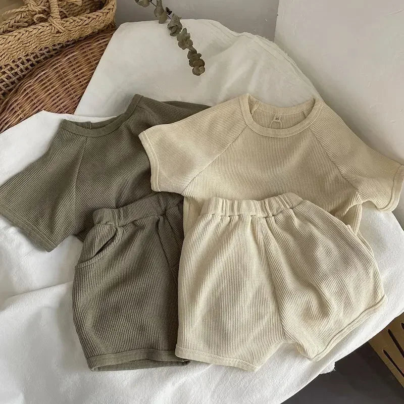 Summer Cotton 2Piece Set T Shirt And Shorts For Boys